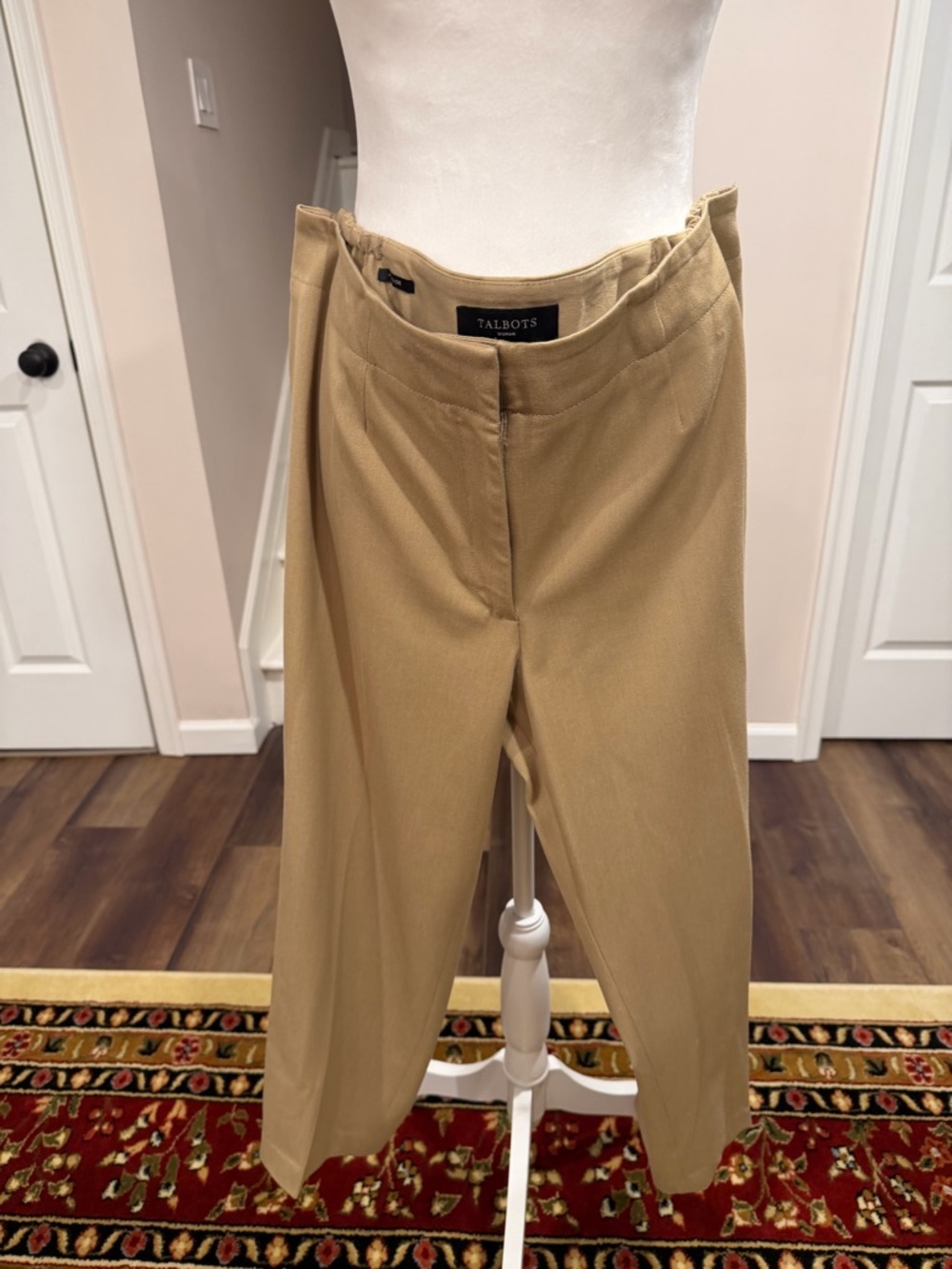 Talbots Camel Straight Leg Trousers